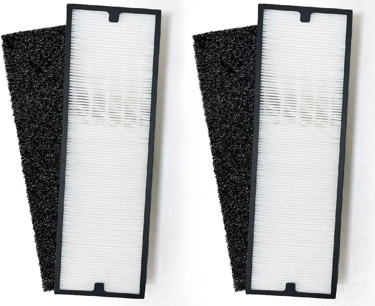 Nispira Particle/Carbon HEPA Filter Set For Blueair Sense+ Sense Air Purifier | Removes Smoke, Chemical VOCs, Odor, Pet Dander | 6 Sets