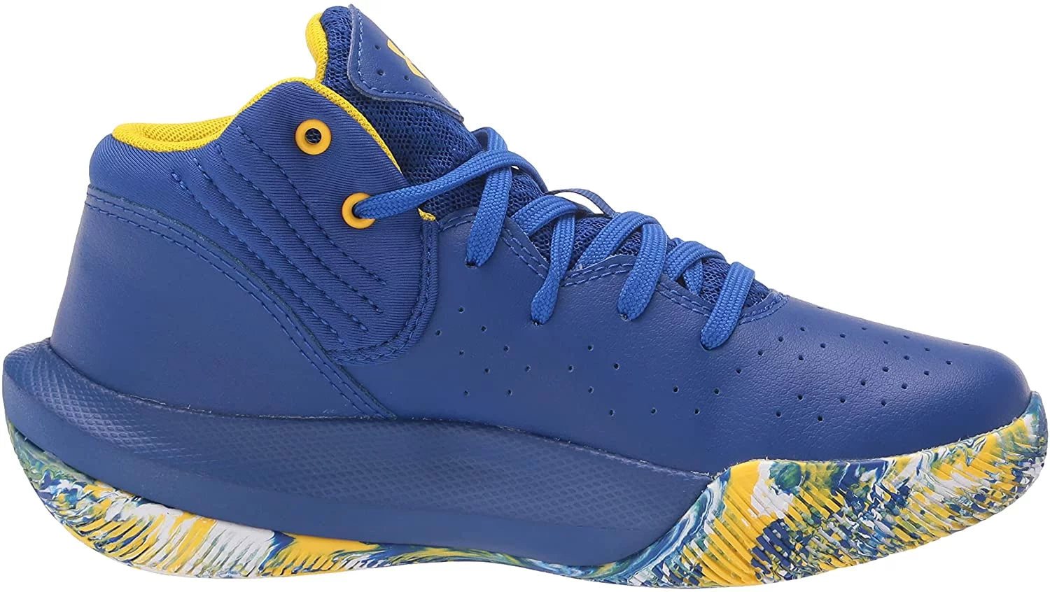 Under Armour Unisex-Child Pre-School Jet 21 Basketball Shoe Little Kid 4-8 Years 12 Little Kid Royal 400/White