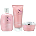 Alfaparf Semi Di Lino Moisture Nutritive Shampoo 8.45oz & Mask 6.76oz & Leave-in 6.76oz