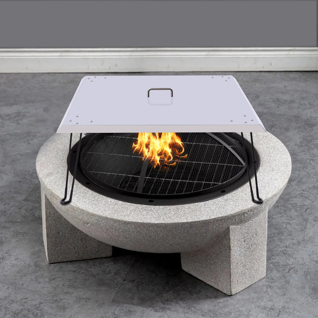 Fire Pit Burner Coating Heat Deflector-Turn Fire Pit into a Patio Heater 30"x30"