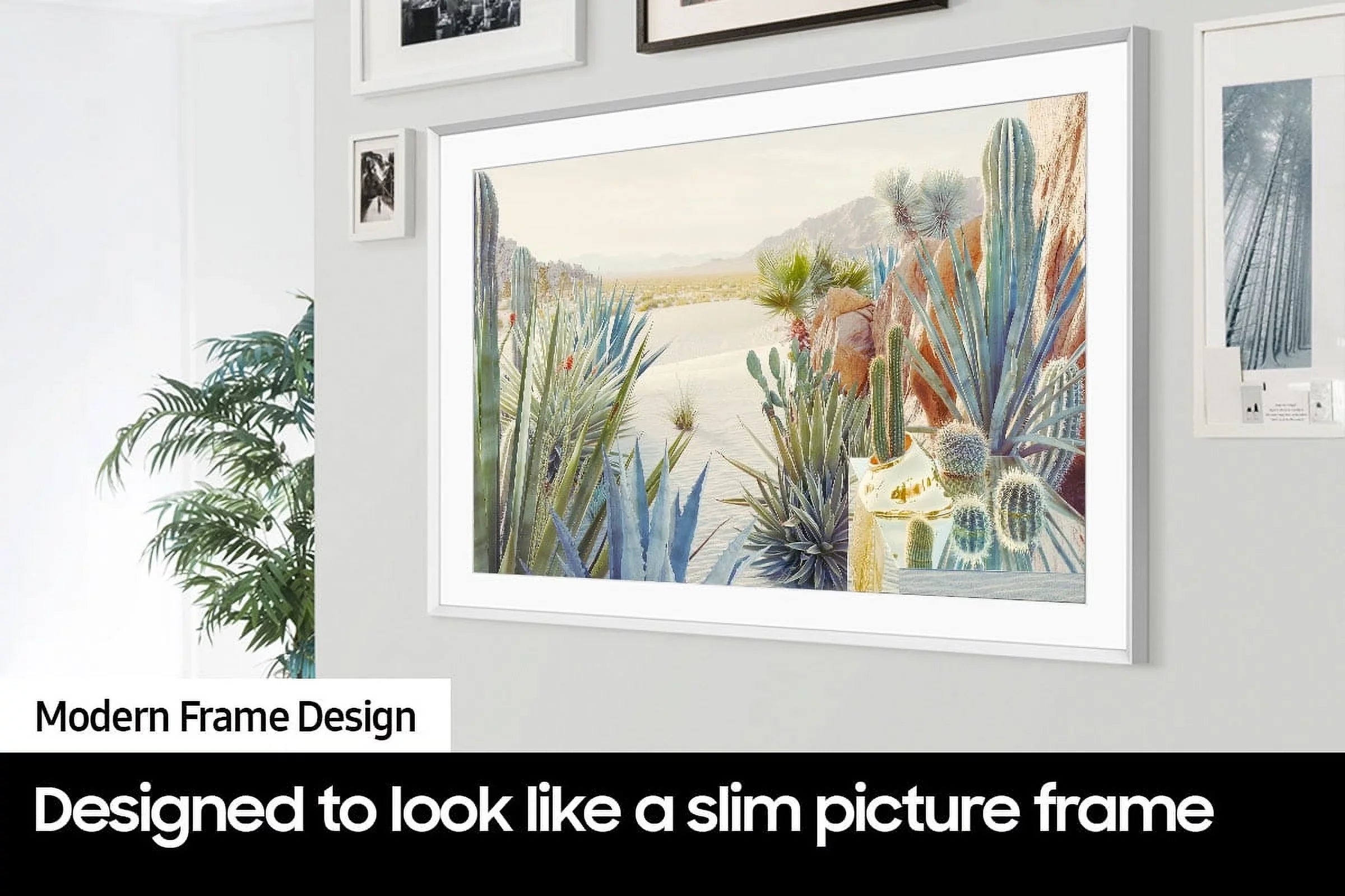 Samsung QN55LS03BAFXZA 55-inch The Frame 4K UHD Smart QLED TV with Samsung VG-ARAB22WMT Auto-Rotating Wall Mount (2022)