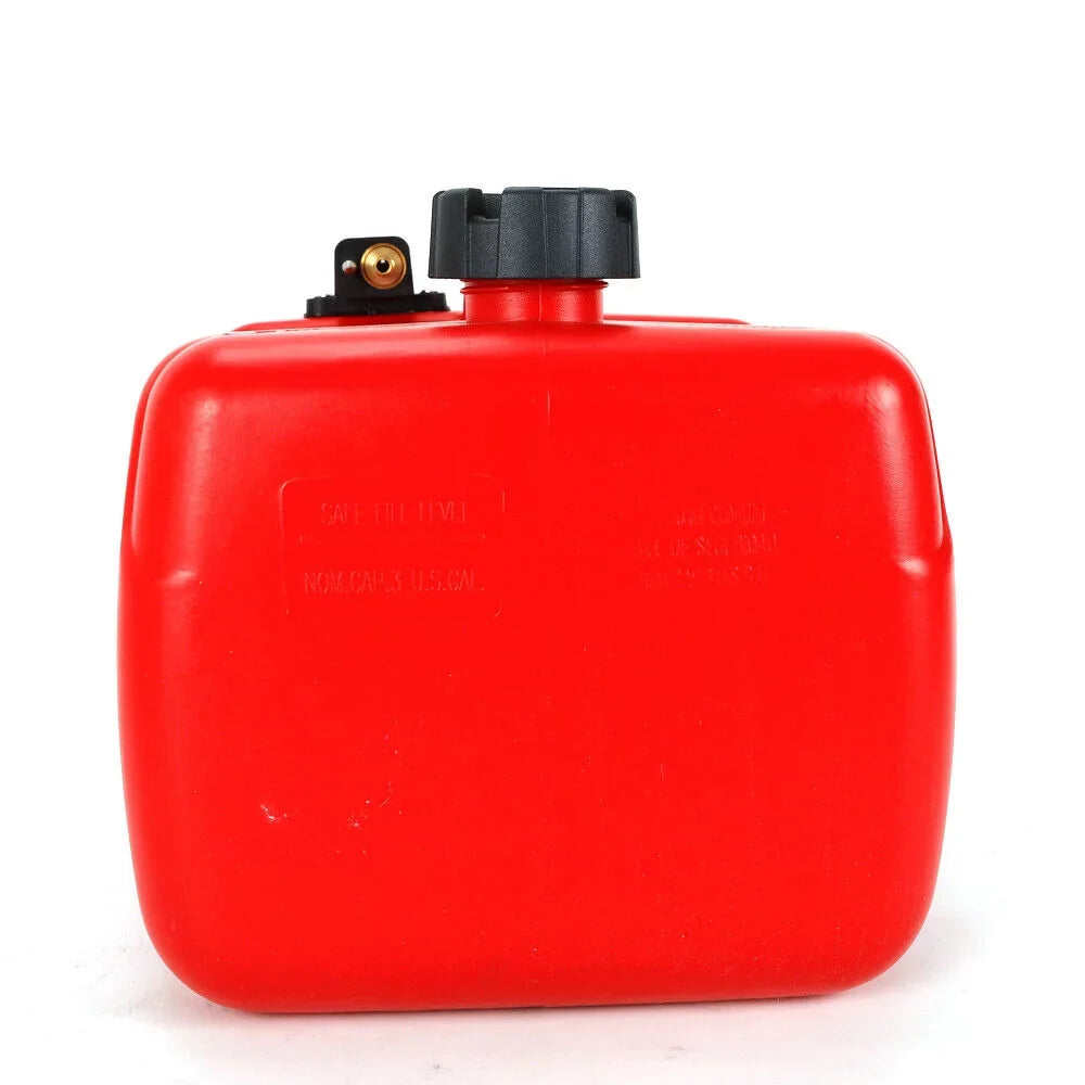 Miumaeov 3 Gallon Universal Portable External Fuel Tank Outboard Motor Fuel Tank with Connector Motor Fuel Tank