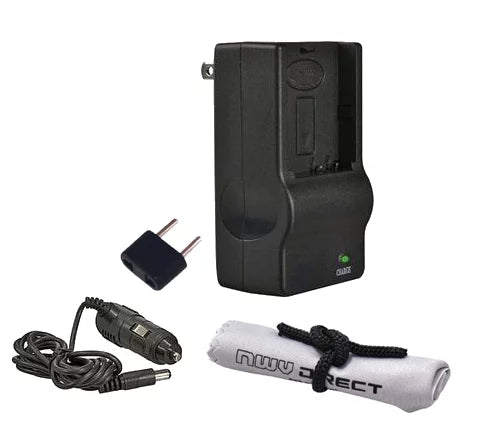 Panasonic Lumix DMC-GH2 Off Camera 'ligent' AC & DC Rapid Charger + Nwv Direct Microfiber Cleaning Cloth.