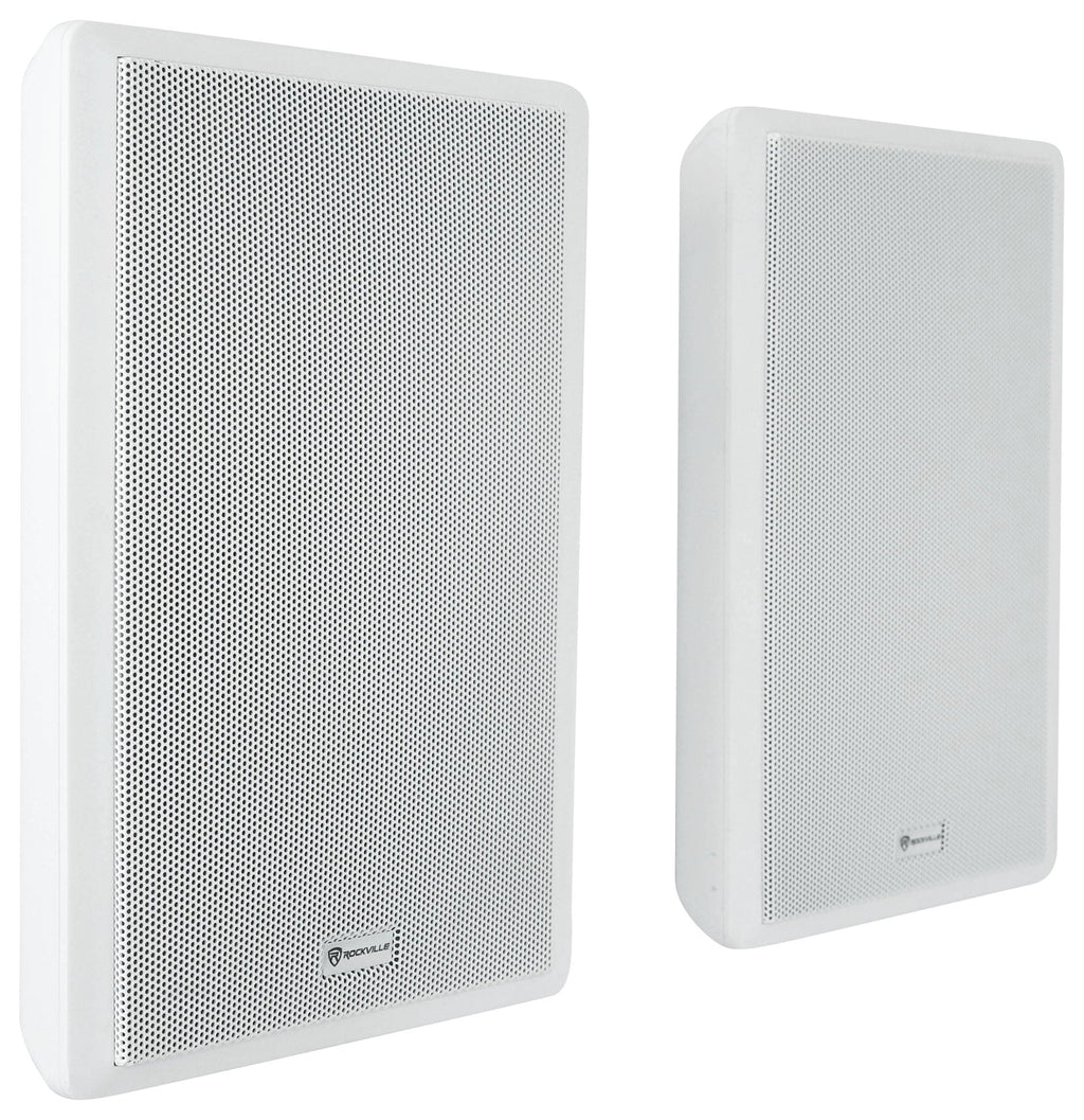 JBL 2-Channel Amplifier+(12) Slim White Wall Speakers for Restaurant/Bar/Cafe