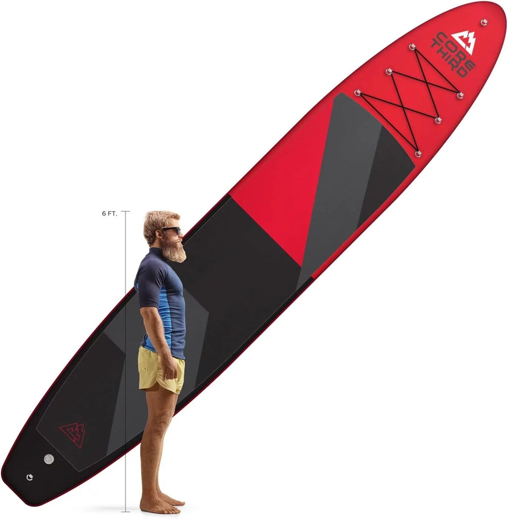 Third Tahoe 13'6" Inflatable Paddle Board for Beaches and Lakes with Complete SUP Kit