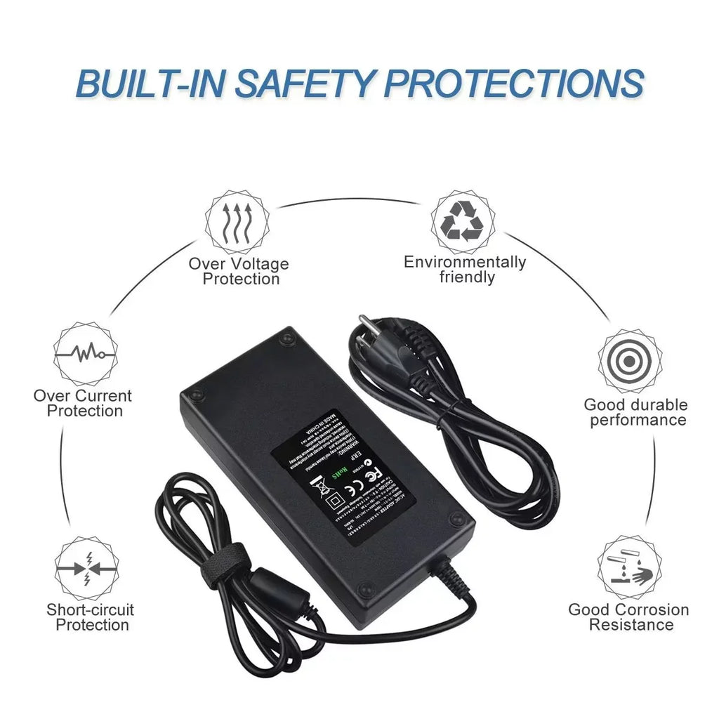 CJP-Geek 19.5V 7.7A AC Adapter Charger for HP Zbook 15 Workstation 677763-002 Power Cord