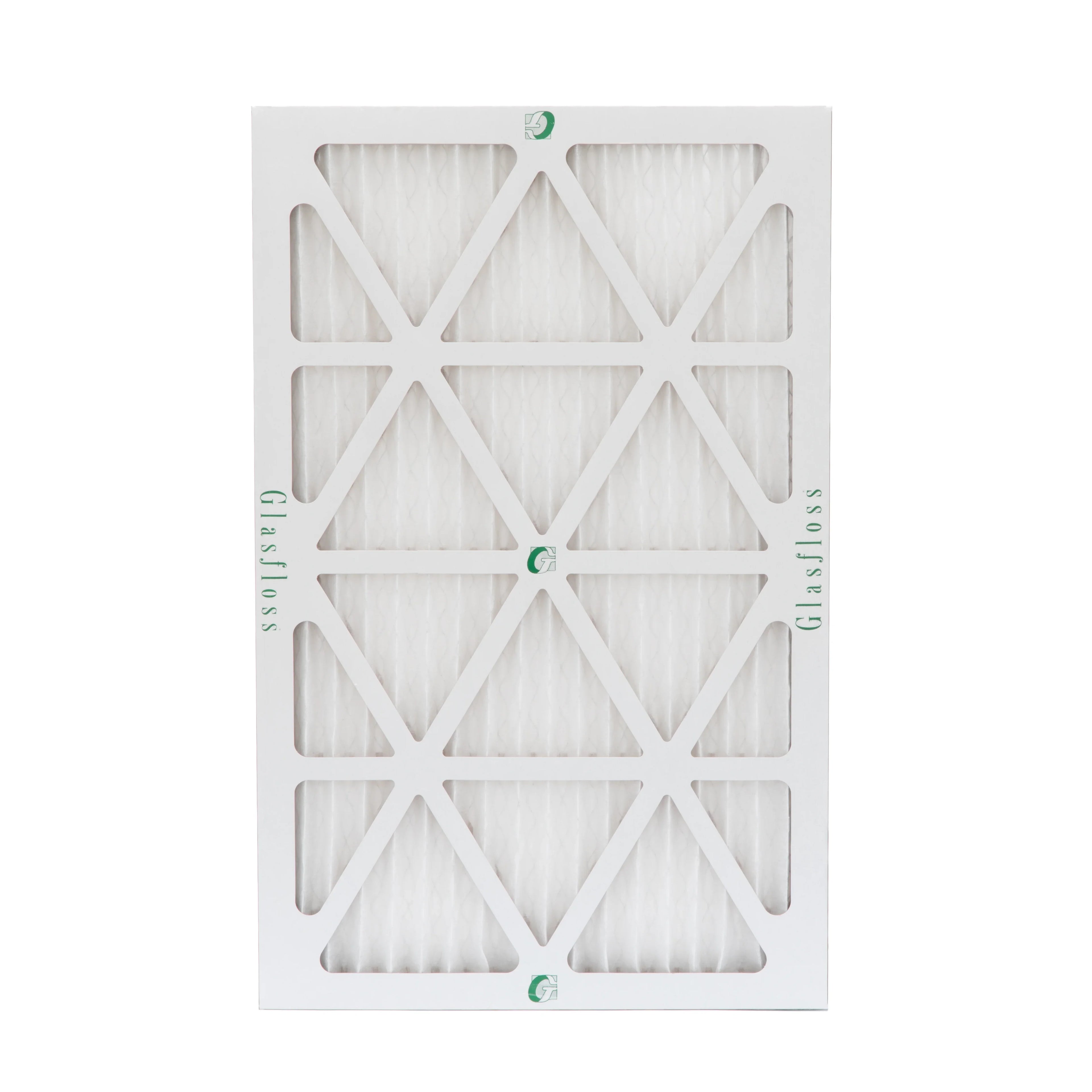 12 Pack of 14x24x1 MERV 13 Pleated Air Filters by Glasfloss. Actual Size: 13-1/2 x 23-1/2 x 7/8