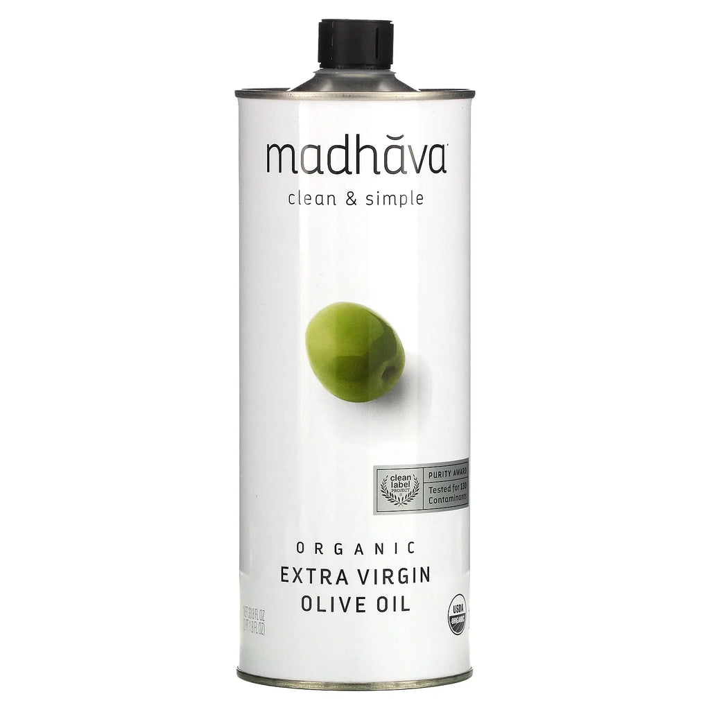 Madhava Natural Sweeteners Organic Extra Virgin Olive Oil, 33.8 fl oz