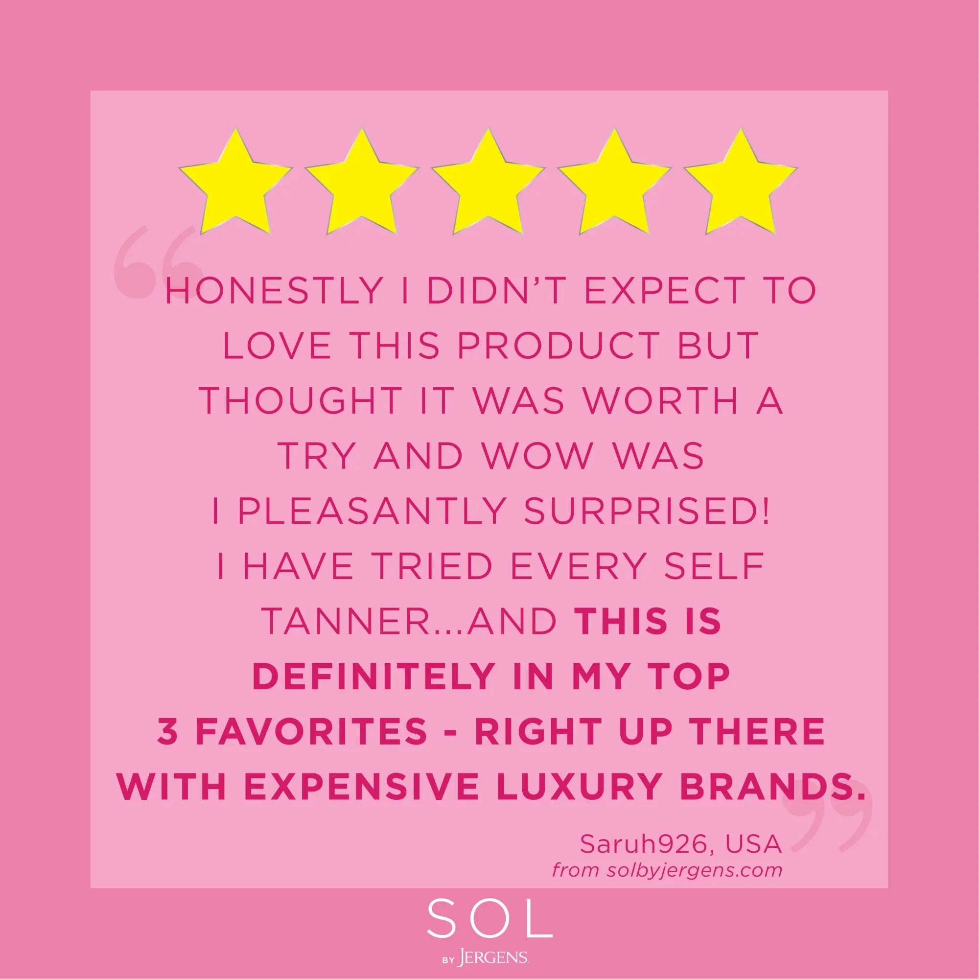 SOL by Jergens Self Tanner Body Bronzer, Sunless Tanner For All Unique Skin Tones, 3.4 fl oz