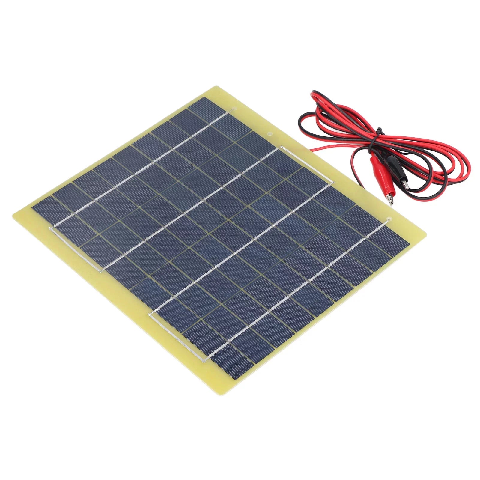 Qulable Solar Panel Polysilicon Material Low Light Efficiency Lightweight Portable Solar Charger for Charging 12V Battery 5W 18V