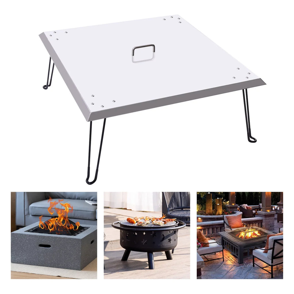 Fire Pit Burner Coating Heat Deflector-Turn Fire Pit into a Patio Heater 30"x30"