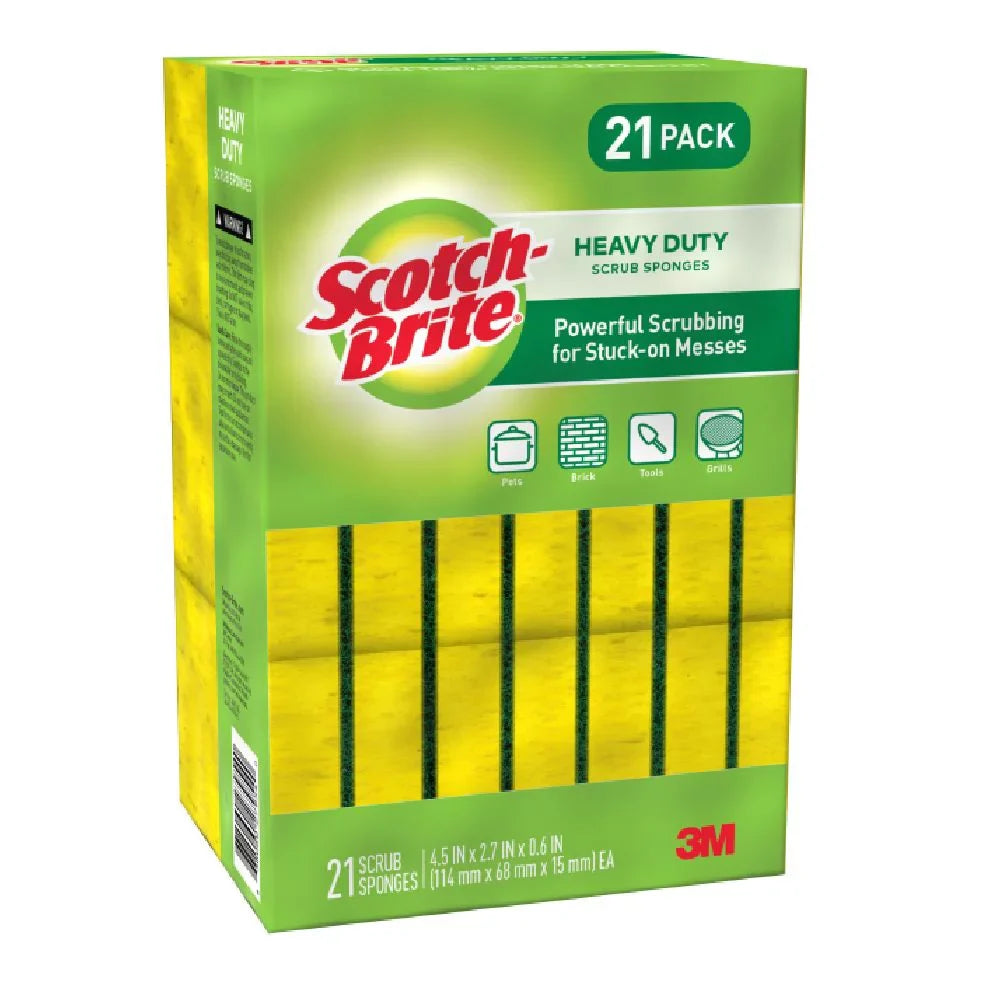 Scotch Brite Heavy Duty Scrub Sponge 21 count.