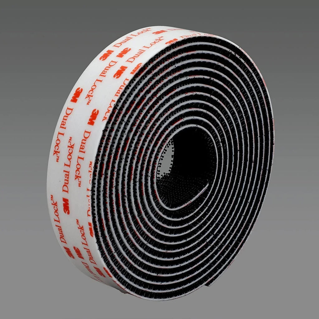 3m Reclosable Fastener,1 in W,Black SJ3550CF
