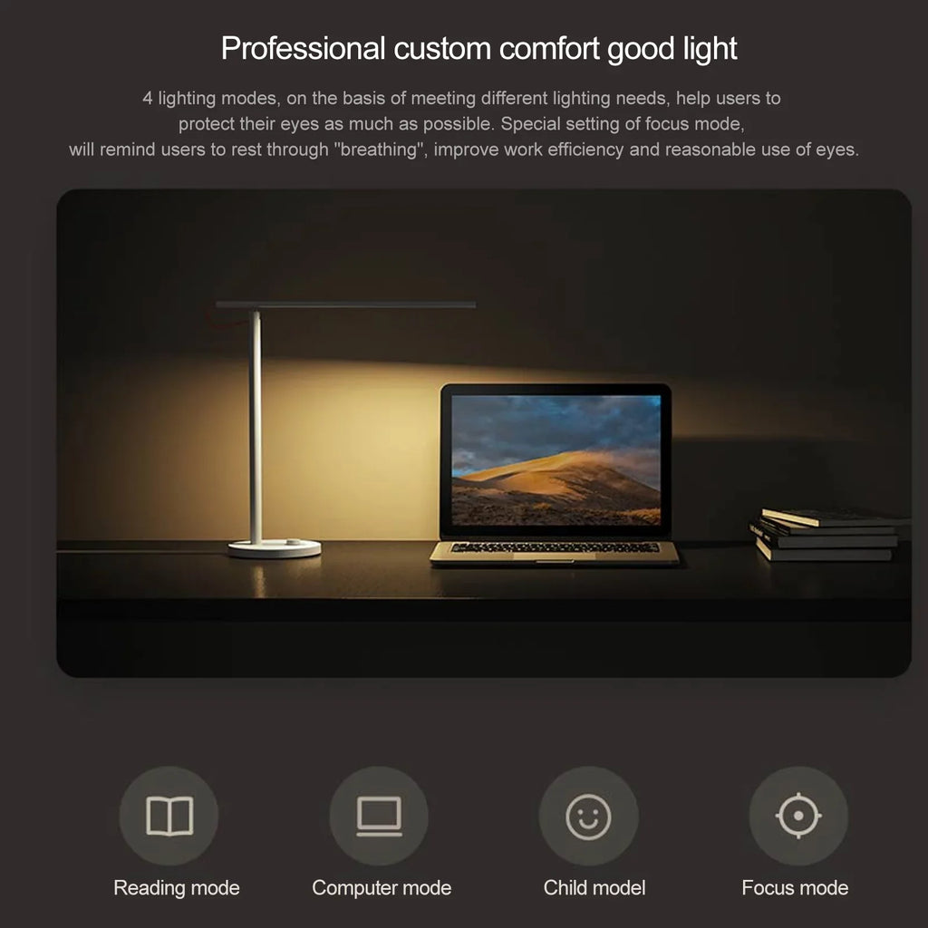 OWSOO Desk Smart Remote Control Dimmable Table Lamps Desklight Support Mobile Phone App Control 4 Mode,Flicker-Free Ra>95