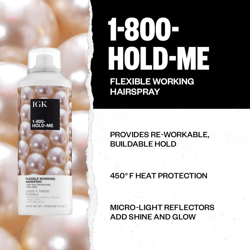 IGK 1-800-HOLD-ME Flexible Hold Hairspray 5 oz