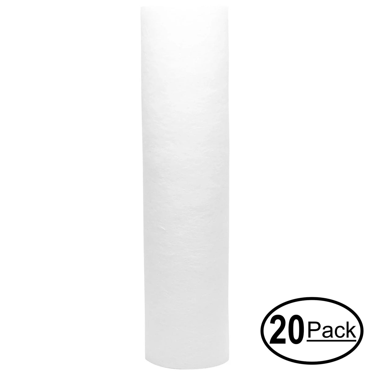 20-Pack Replacement for H2O Distributors USRO4-60-QC-38-USA Polypropylene Sediment Filter - Universal 10-inch 5-Micron Cartridge for H2o Distributors 4-Stage Reverse Osmosis System - Denali Pure Brand