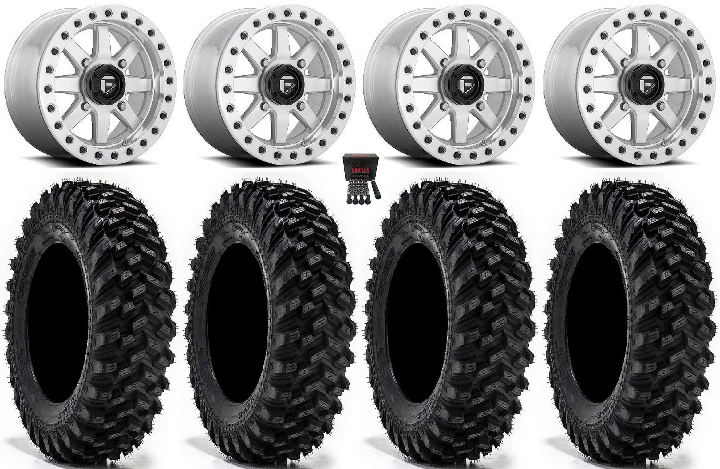 Fuel Maverick Bdlk 14" Wheels Mh 30" Warrior XT Tires Sportsman RZR Ranger