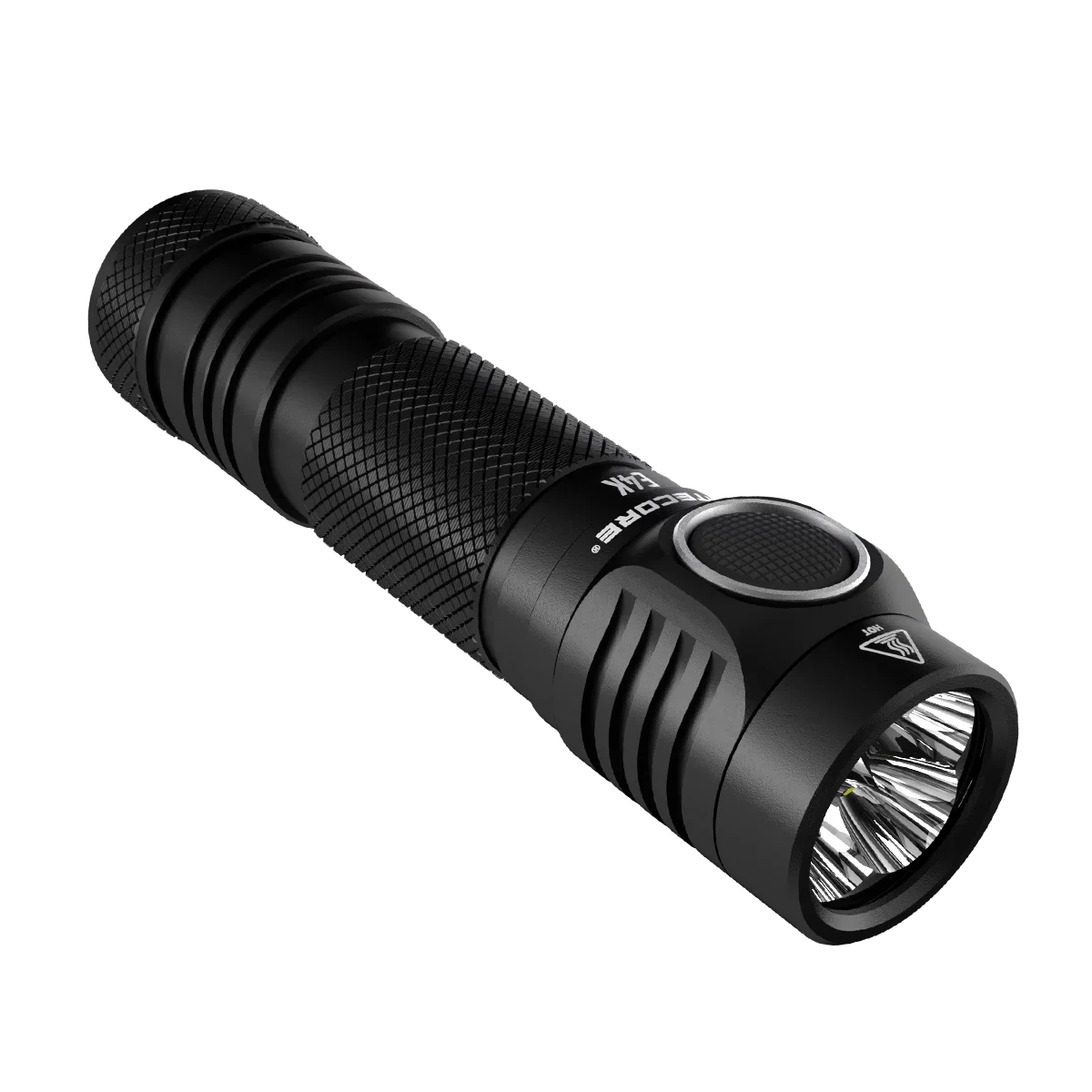 Combo: NITECORE E4K Next generation Flashlight - 4400Lm w/NL2140 and NL2150HPR Batteries +UI1 USB Charger and Eco-Sensa USB Cord
