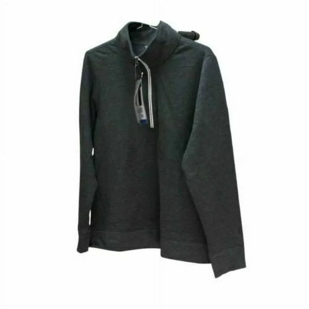 NEW!!! Eddie Bauer Women's 1/4 Zip Camp Fleece Pullover (Heather Grey & Small)