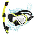ammoon Snorkel Tube for Kids Professional Swimming Goggles with Snorkel Set for Clear Underwater Vision