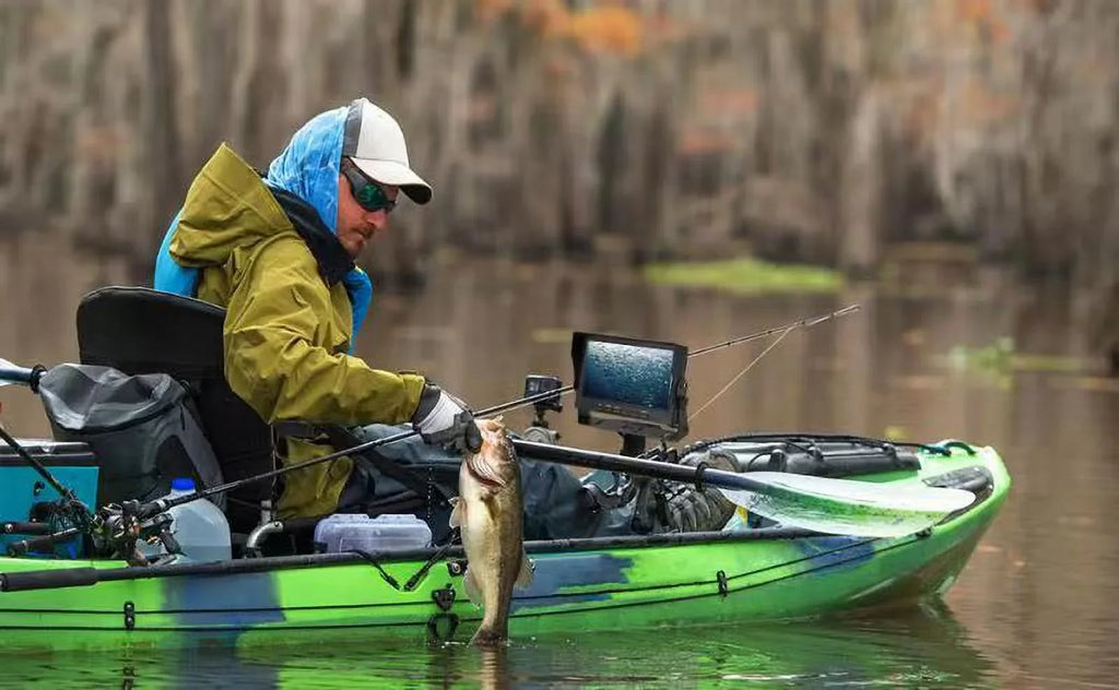 7 inch Ice Fishing Camera Underwater with Bracket Ice Fishing Fish Finder for Lake Vessel Kayak Ice Fishing