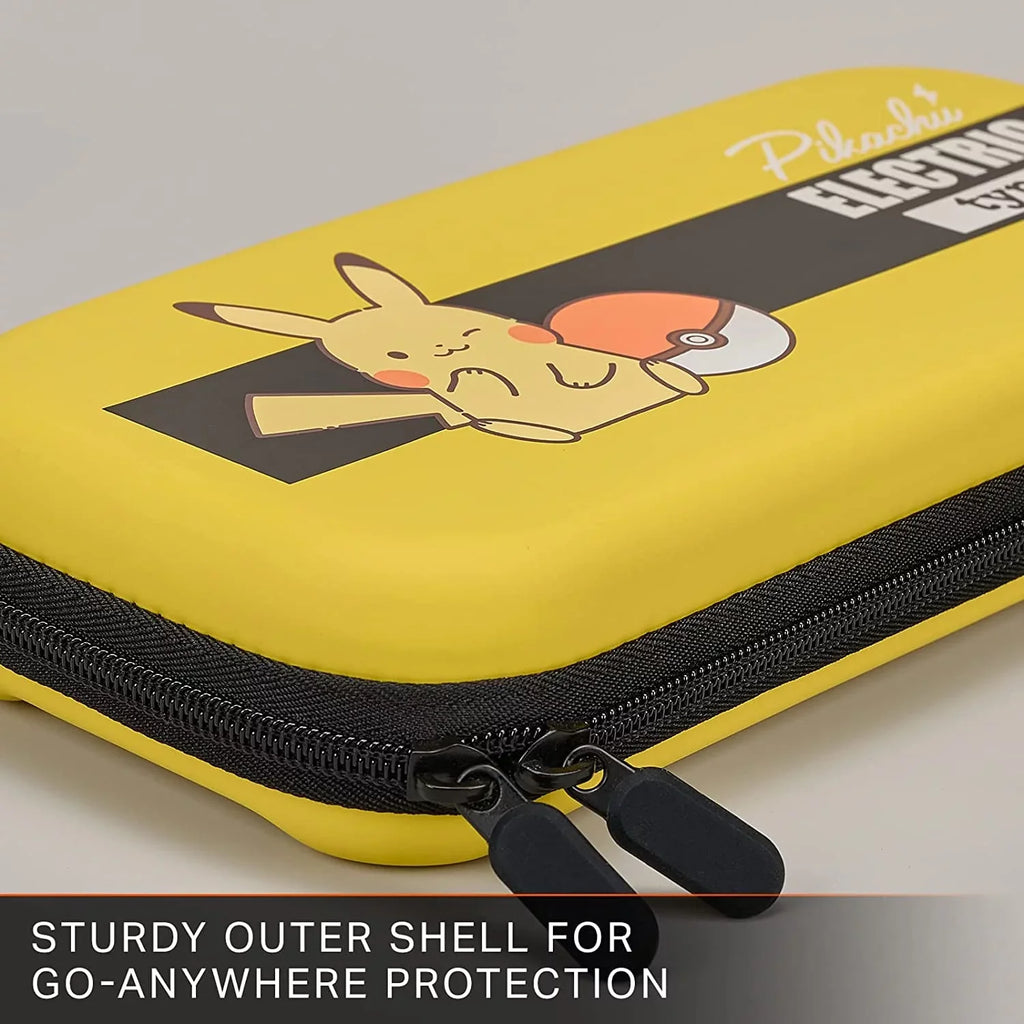 PowerA - Protection Case for Nintendo Switch - OLED Model, Nintendo Switch or Nintendo Switch Lite - Pikachu Electric Type With Cleaning Manual Kit Bolt Axtion Bundle Like New