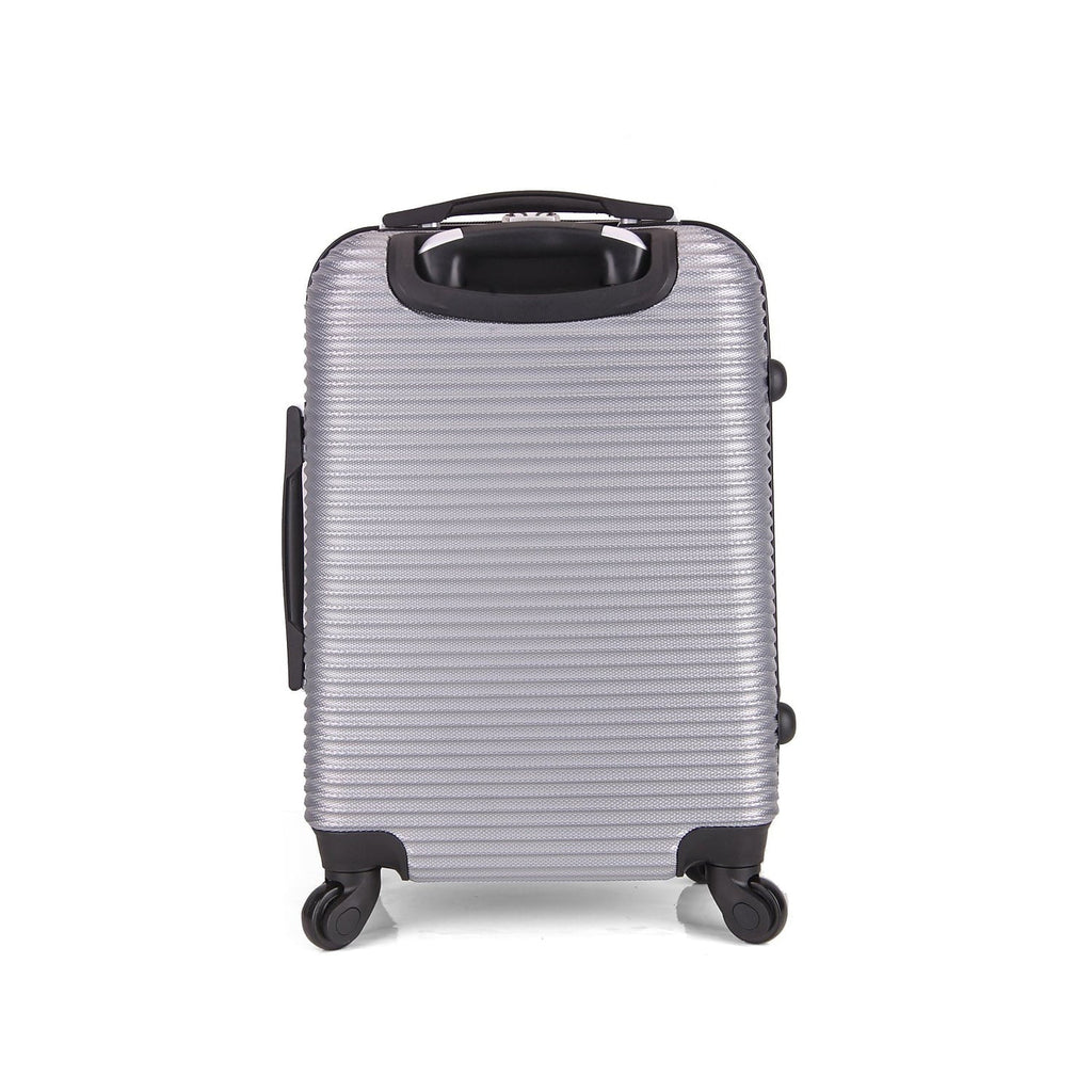 InUSA Royal Plastic Carry-On Luggage Silver (IUROY00S-SIL)