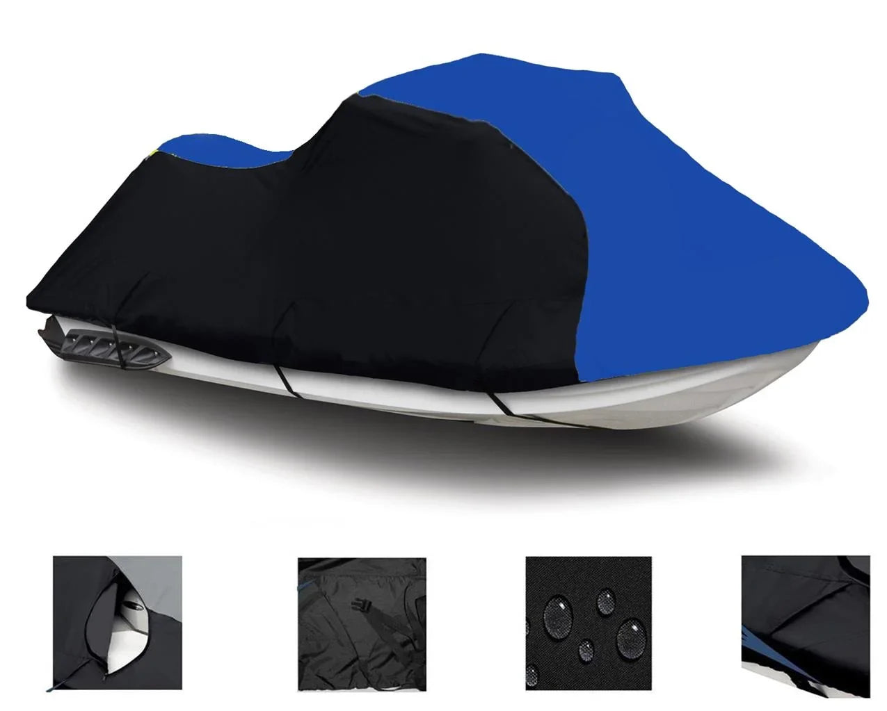 BLACK / BLUE HEAVY-DUTY Wrap Suitable for Sea Doo Sea-Doo GTi 2006 2007 2008 2009 Jet Ski Watercraft Shield