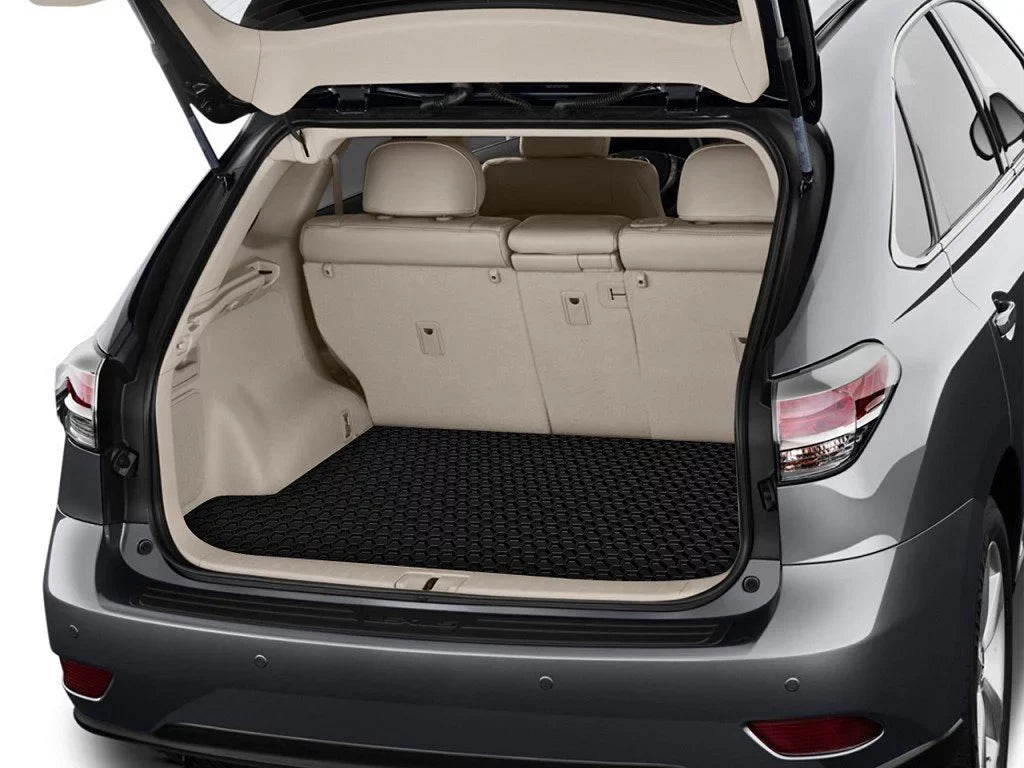 ToughPRO - Trunk Mat Fitting with HONDA Accord - All Condition Heavy Duty (Made in USA) - Black Rubber - 2009
