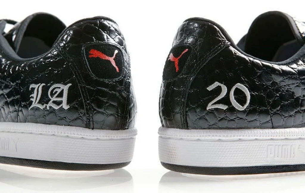 PUMA SPORTIE LA. MATCH CROCODILE SKIN UNISEX MEN 5.5 / WOMEN 7 SHOES BLACK NEW
