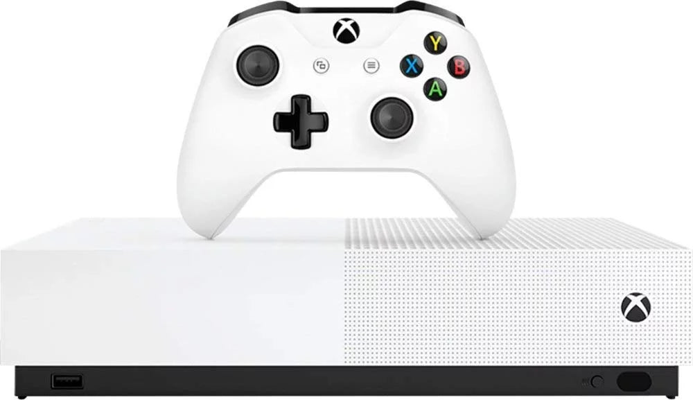 Restored Microsoft Xbox One S 1TB AllDigital Edition Console with Xbox One Wireless Controller (Refurbished)