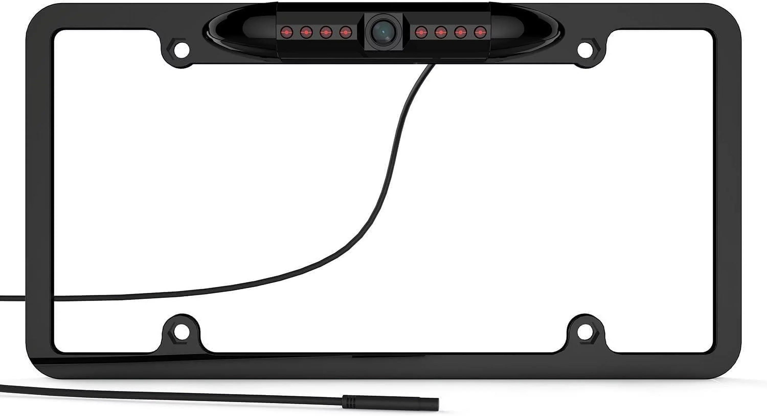 CAM115 Backup Camera Frame License Plate Matching with Clarion, Dual, BOSS, Jensen, Stinger, Pioneer, SoundStream, Sony, Kenwood, JVC, Rockford Fosgate,