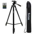 Focus Camera Travel DSLR Camera Tripod Stand with Bag and Rechargeable Batteries
