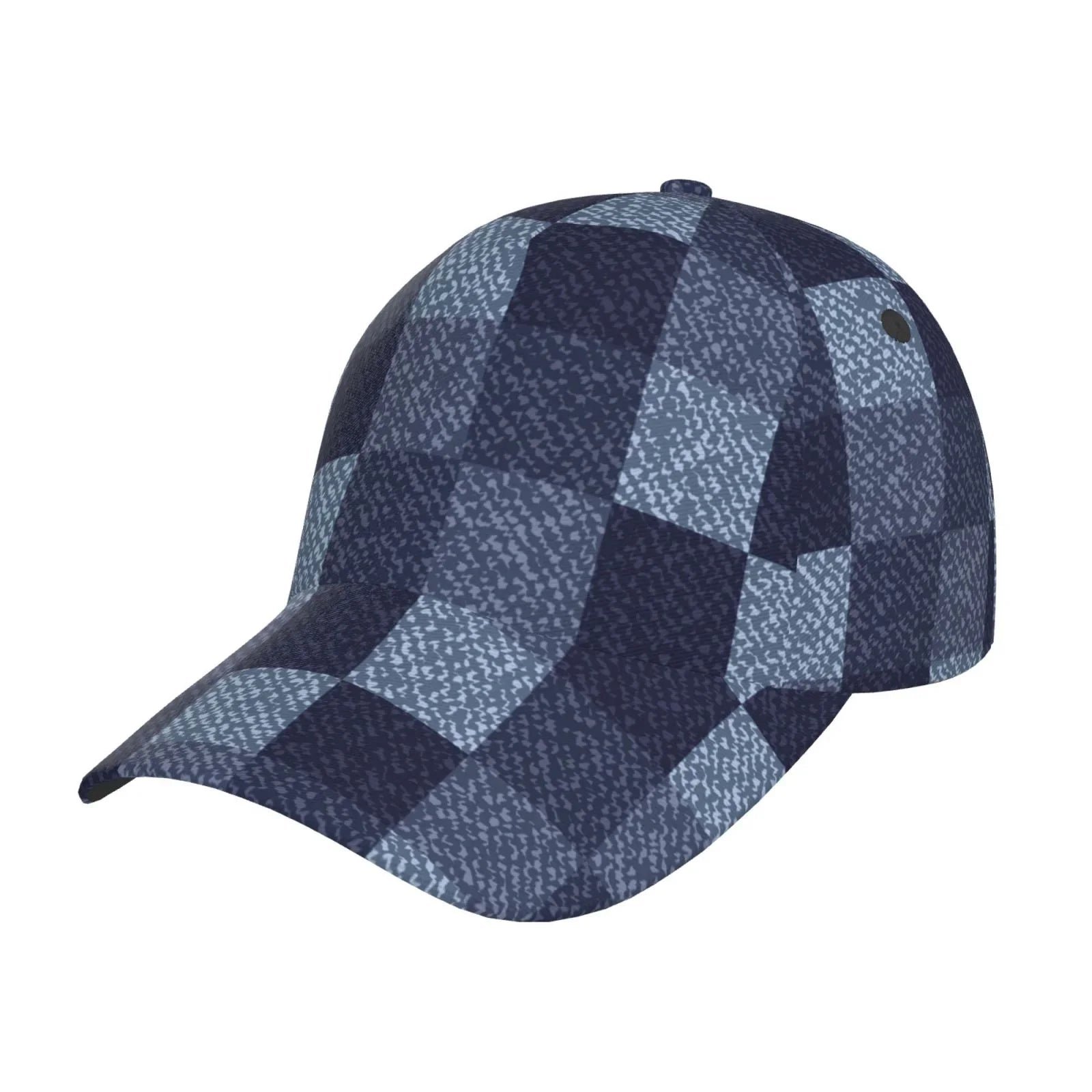 Balery Baseball Cap Adjustable Size for Running Workouts and Outdoor Activities All Seasons Dad Hat(Blue Gingham Buffalo Check)