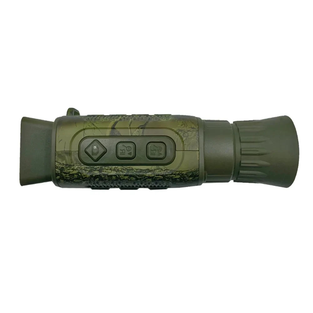 Carevas NV1000 Outdoor Night Vision Device, Infrared Optical Night Vision Monocular Device 9 Languages 5X Digital Zoom Photo Video Playback 200M Full Dark Viewing Distance for Outdoor Hunt Craft