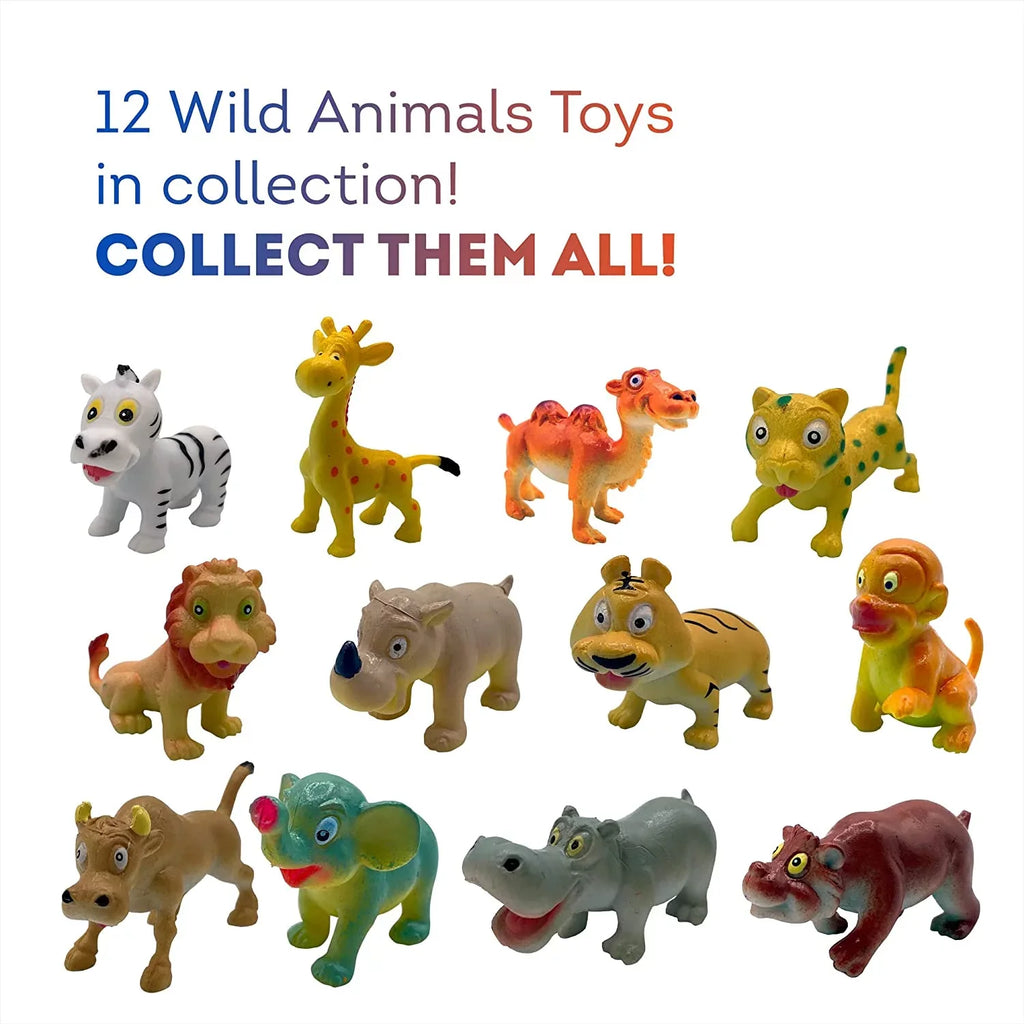 Kids Soap with Toys Inside Funny Animals Surprise Glycerin Soap Bar Collect All 12 Wild Animals Toys Moisturizing Handmade in USA Natural and Safe by Relaxcation 4 Set
