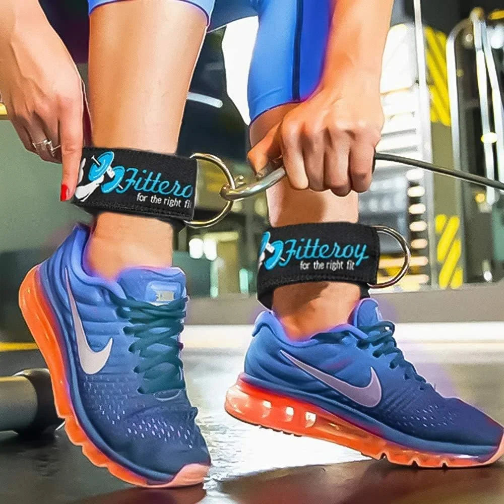 Gym Ankle Strap For Cable Machine - Exercise And Fitness Workout Strap With Neoprene Padding Attachments For LAT Pull Down Machine, Cable Home Gym And Resistance Bands