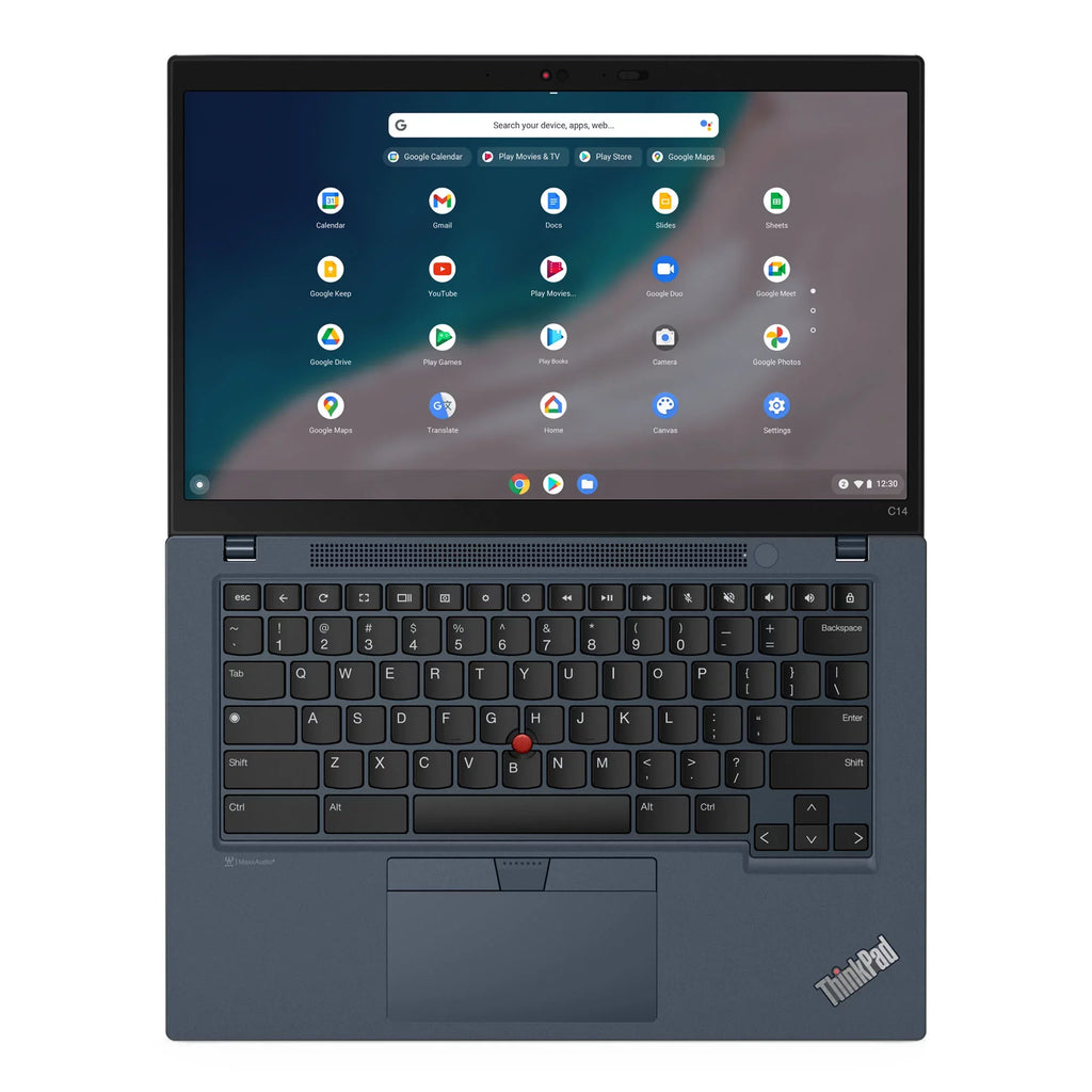 Lenovo ThinkPad C14 Chromebook Laptop, 14" FHD IPS, vPro®, Iris Xe, 8GB, 256GB