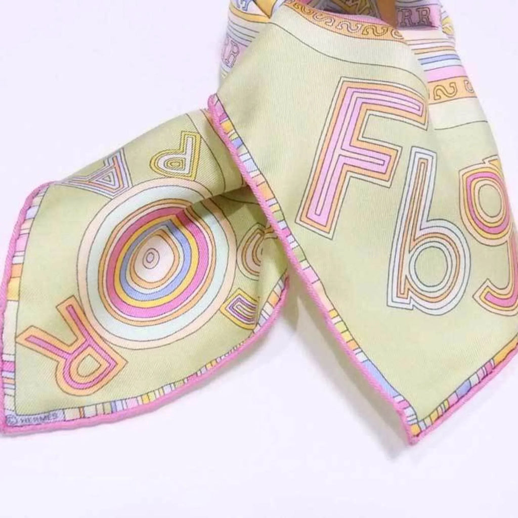 Pre-Owned Hermes HERMES Scarf Petit Carre Silk Multicolor Women's (Good)