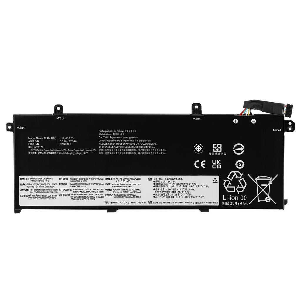 L18C3P72 Battery for Lenovo ThinkPad T490 T495 P43S T14 P14s 1st Gen