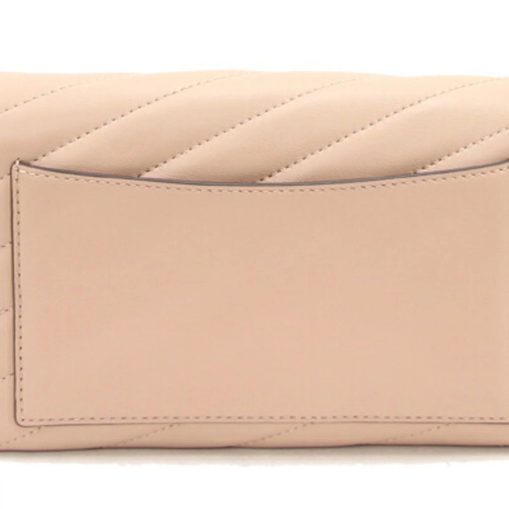 Pre-Owned Tory Burch Shoulder Kira Chevron Chain 64068 Beige Leather Women's TORY BURCH (Good)