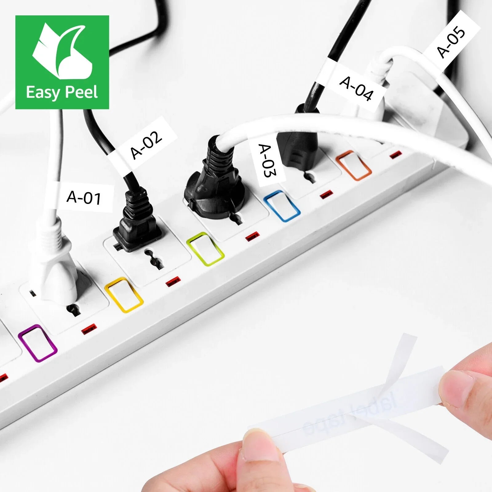 GREENCYCLE 50PK Fitting for Brother P-touch 12mm x 8m Black on White TZ TZe TZ-FX231 TZe-FX231 TZe-231 TZ-231 Flexible ID Cable Wire Label Tape