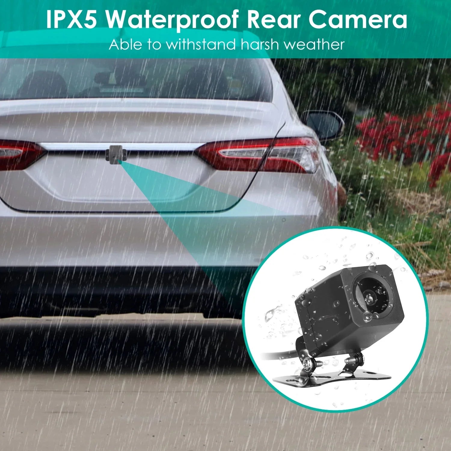 iMounTEK 2K Car DVR 3 Channel Dash Cam Camcorder Camera Recorder with 140° Angle GPS WiFi Night Vision G-sensor Loop Recording Parking Monitor