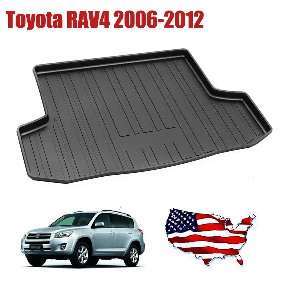 Car Rear Trunk Liner Cargo Mat Carpet for Toyota RAV4 2006-2012 Easy to Install