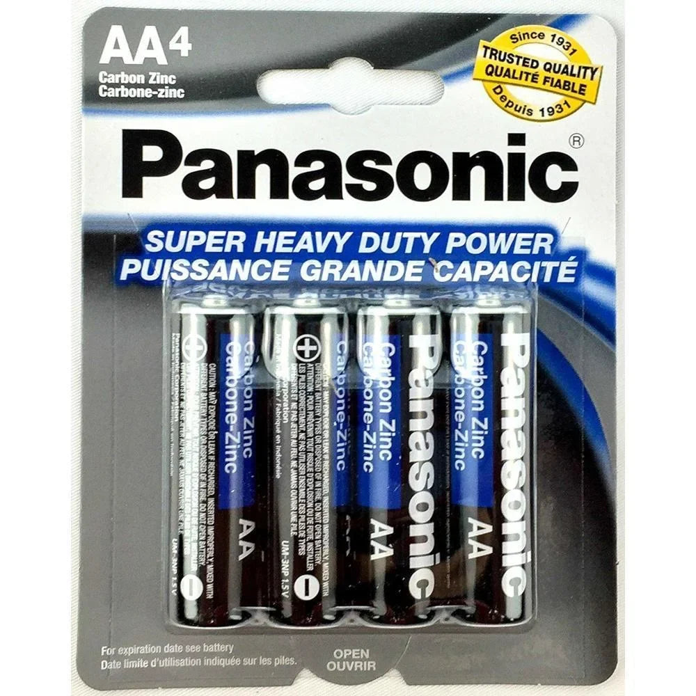 48 PCS Panasonic AA Batteries Super Heavy Duty Power Carbon Zinc Double A Battery 1.5v