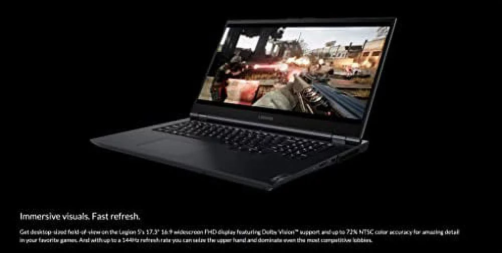 Lenovo Legion 5 Gen 6 Gaming Laptop, 17.3" FHD IPS 144Hz Display, AMD Ryzen 7 5800H, NVIDIA GeForce RTX 3070(TGP 130W), Dolby Vision, Type-C, Win 10 Free Upto 11 (16GB RAM | 1TB PCIe SSD)