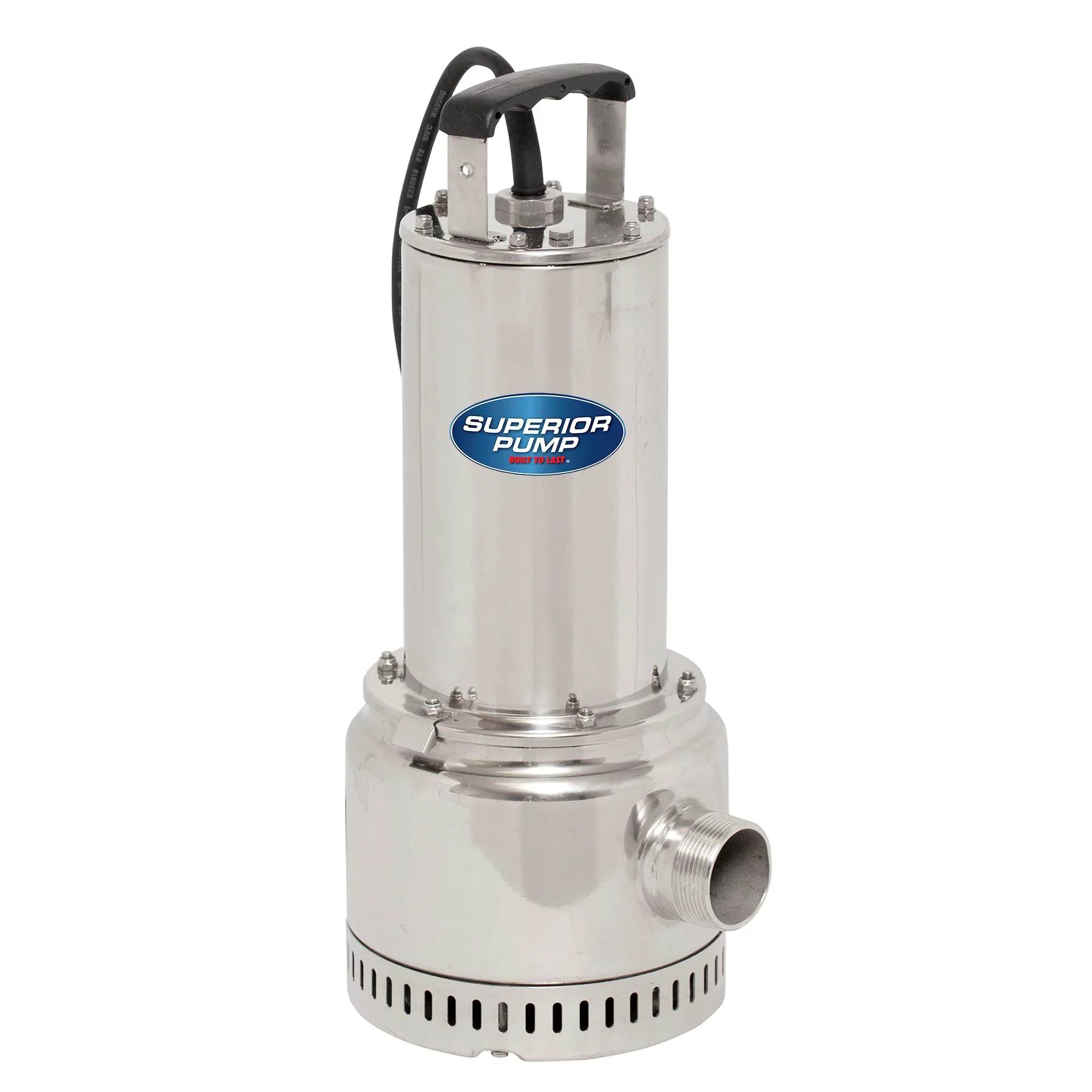 Superior Pump 91197 1 HP 1.5 Inch Side Discharge Stainless Steel Utility Pump