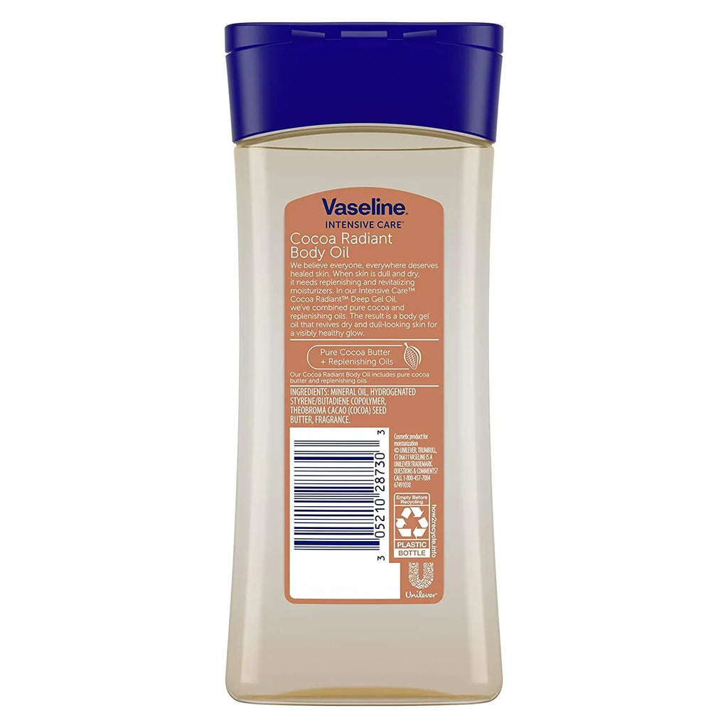 Vaseline Intensive Care Deep Conditioning Body Lotion, Cocoa Butter - 6.8 oz, 6 Pack