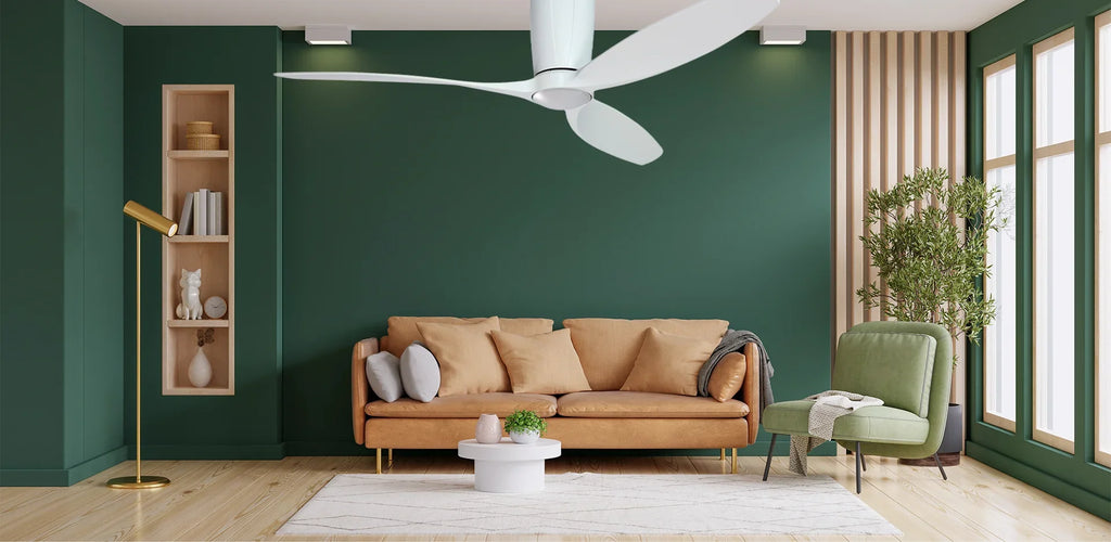 Flagler 52 in. WiFi Integrated LED Indoor/Outdoor Matte Pure White Ceiling Fan with Light and Remote Control