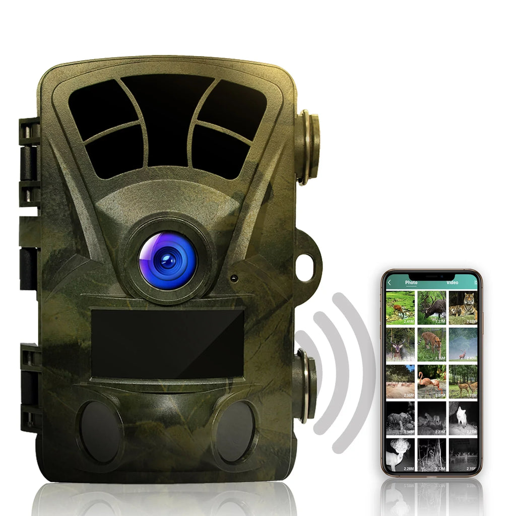 Rexing H2 20MP 4K Wi-Fi Trail Surveillance Camera for Outdoor, Hunting Cam W/ CMOS Motion Sensor